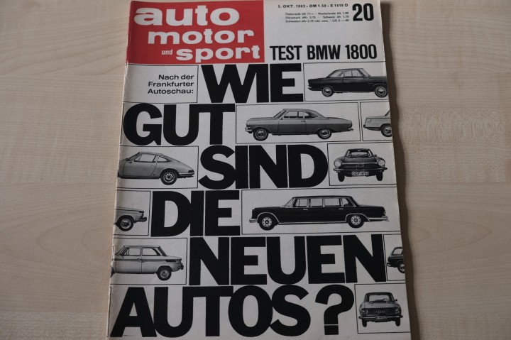 Deckblatt Auto Motor und Sport (20/1963)
